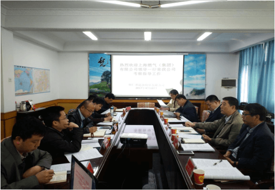 上海燃气（集团）有限公司汪宝平副总经理一行来铜考察调研