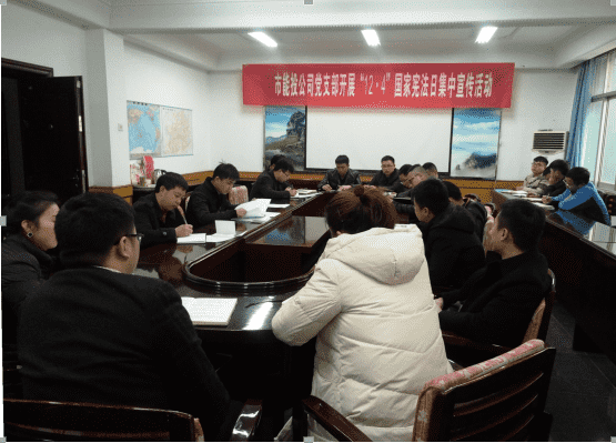 公司组织职工开展 “12·4”国家宪法日宣传活动