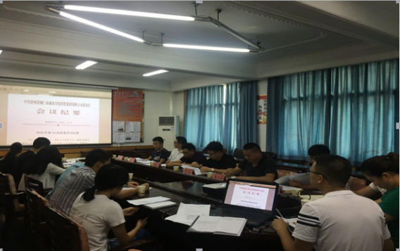 市能投公司传达学习集团公司 《2018年第14次党委会议纪要》文件精神