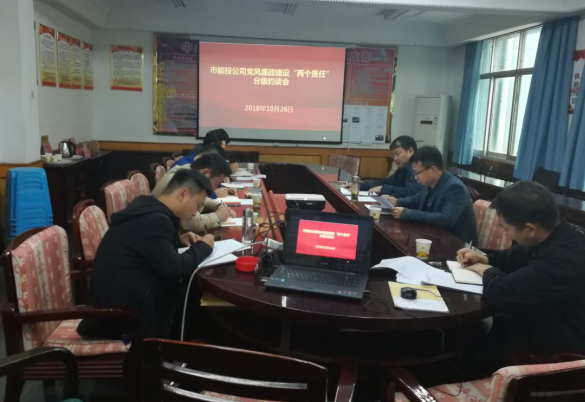 市能投公司党风廉政建设“两个责任”分级约谈会