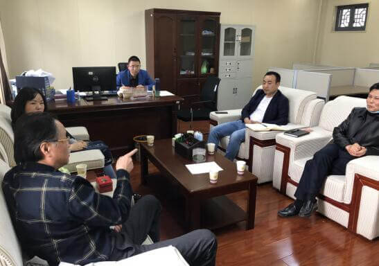 铜仁市能源投资有限公司刘静前往石化能源有限公司进行座谈