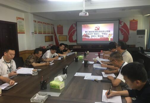 铜仁城投集团能源投资公司党支部召开“悟初心、守初心、践初心”座谈会