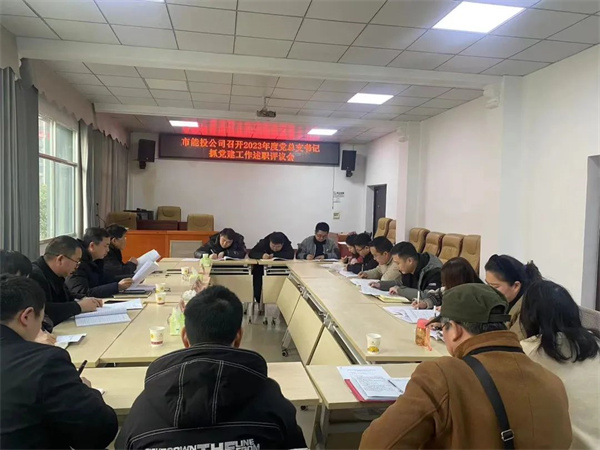 铜仁城交集团能源投资公司党总支召开2023年度党总支书记抓党建工作述职评议会